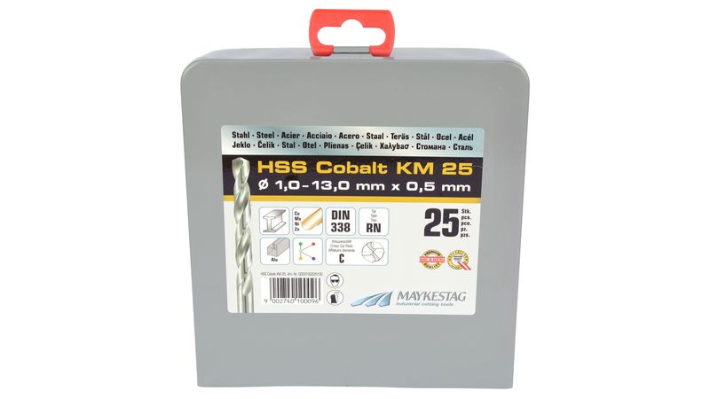 Set Brocass (25) Inox HSS Cobalt KM25 Marca Alpen - Isesa.cl