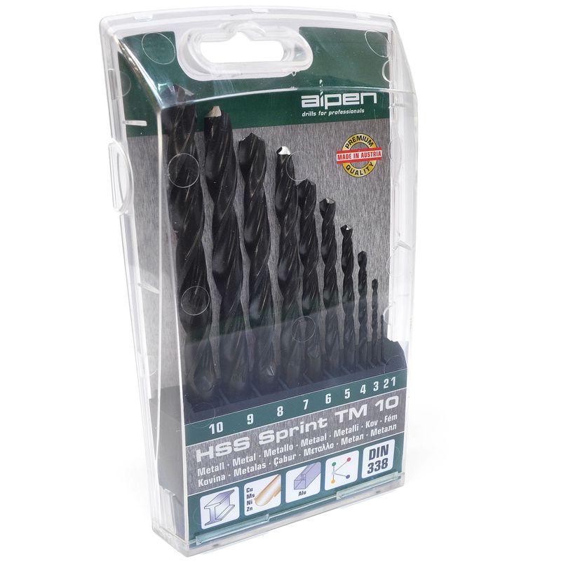 Kit-Brocas--10--Metal-Hss-Sprint-Tm10-Marca-Alpen