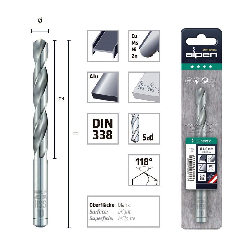 Broca-Metal-HSS-Super-Alpen