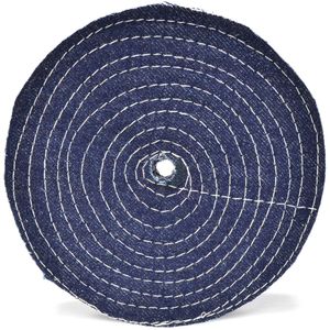 Disco para pulir 6'' - Tela Mezclilla - Acero Inoxidable