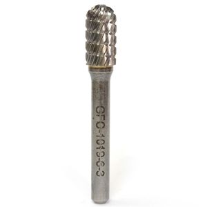 Lima Rotativa Cilindo con Radio 3/8" Toma 6mm Rompe Viruta (3) Carb. Tung.