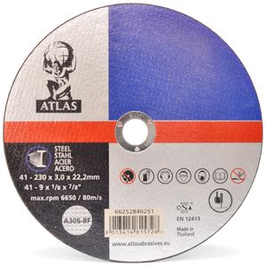Disco de Corte Metal Universal 9" (230x2,5x22mm)