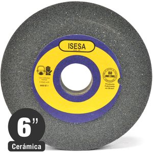 Piedra Esmeril Recta Carburo Silicio Verde 6x3/4" P100