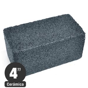 Piedra Esmeril Para Pulir Baldosas - P80 - Carburo Silicio - 4x2x2 pulg.
