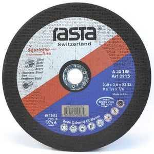 Disco de Corte Metal Rasta 9" (230x3,0x22mm) CE - Specialist Line