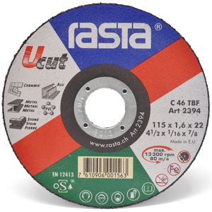 Disco de Corte Multi-Material 4 1/2" (115x1,6x22mm)  Rasta UCUT