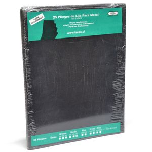 Lija Tela - Metal - (Pack 25) Grano 80 - Isesa