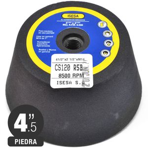 Piedra Copa Conica 4.5'' Grano 120 - Cemento, Marmol, Baldosas