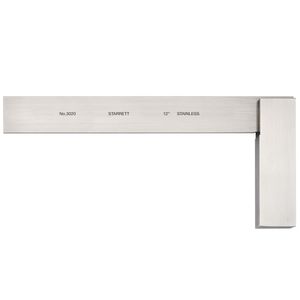 Escuadra Rectificada Templada Inox con Base 300x180mm - Starrett - Serie 3020