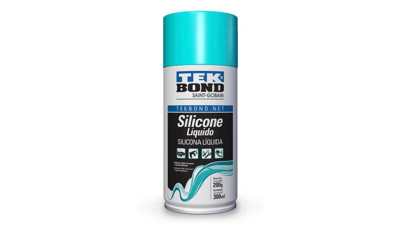 Silicona Líquida en Spray 300ml Brillo, Protección e Impermeabilizante  Tekbond