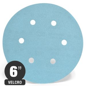 Disco Lija Automotriz 6" Grano 500 (Velcro) - Madera - Siacar (Formato de venta de 5 en 5u, el precio indicado es unitario)