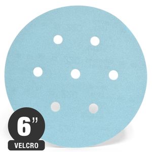Disco Lija 6" Grano 150 (Velcro) - Pintura y Laca - Siadrive  (Formato de venta de 5 en 5u, el precio indicado es unitario)