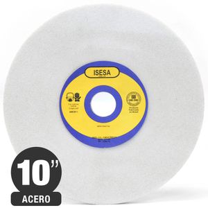 Piedra Esmeril Recta Oxido Aluminio Blanco 10x3/8" P46