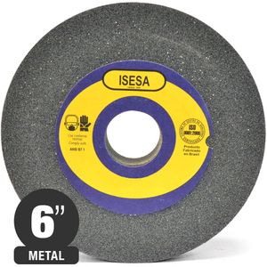 Piedra Esmeril Recta Oxido Aluminio 6" x 1/2" Grano 36