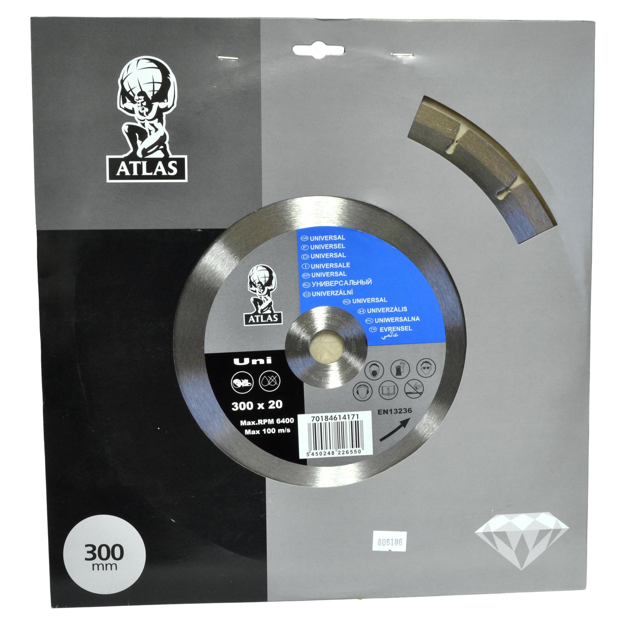 Disco Diamantado - Hormigón Armado - 4,5'' - Láser 900 - Rasta -  (115x2,2x22)