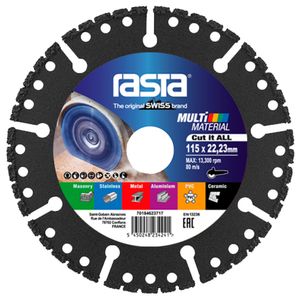 Disco Diamantado - Multimaterial 4 1/2" (115x1,4x22mm) - Cut It ALL - Uso en Seco
