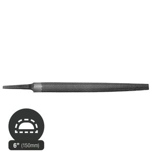Lima Media Caña 6" (150mm) Pica Media (2) LS5550-6-2