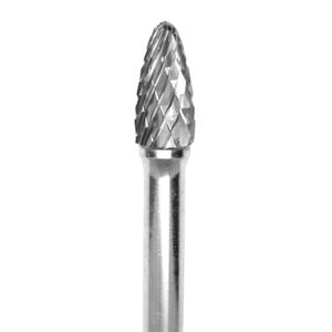 Lima Rotativa Arbol con Radio 3/8" Toma 1/4" Doble Corte (5) Carb. Tung.