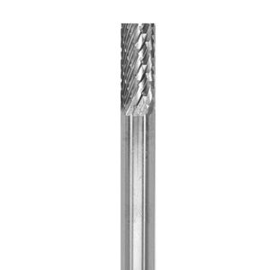 Lima Rotativa Cilindrica Plana 1/4" Toma 6mm Doble Corte (5) Carb. Tung.