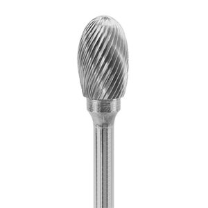 Lima Rotativa Ovalada 1/2" Toma 6mm Rompe Viruta (3) Carb. Tung.