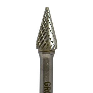 Lima Rotativa Conica 28° 3/8" Toma 1/4" Doble Corte (5) Carb. Tung.