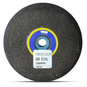 Piedra Rectificadora de Sierras - Carburo Silicio - Grano 46 - 5'' x 1/4' x 1/2'' - Isesa