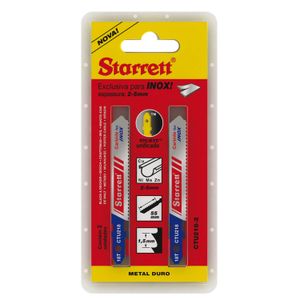 Set 2 Sierras Caladoras Bimetal 55x9.5mm - Metal e Inox (Carburo Tungsteno) - Starrett