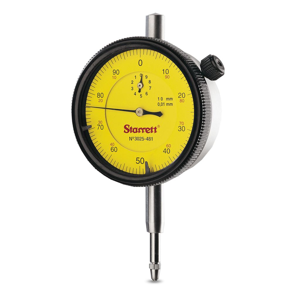 Reloj Comparador Análogo (10mm / 0.01mm) - Starrett - Serie 3025