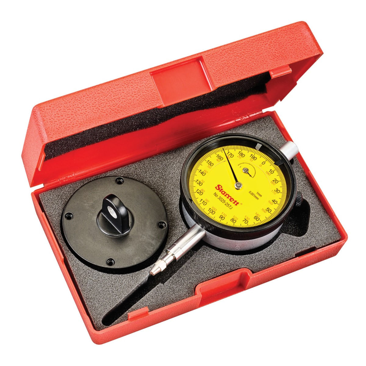 Simplemente compra Reloj comparador, tapa con ojal, versión ISO con  rodamiento de joya, protegido contra golpes, 1 mm, 0,001 mm