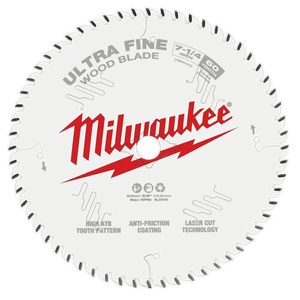Disco Sierra Circular para Madera - 7 1/4 y 60 dientes - Milwaukee