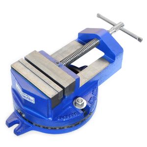 Tornillo de banco Giratorio Plano Tipo Morsa Acero (7")