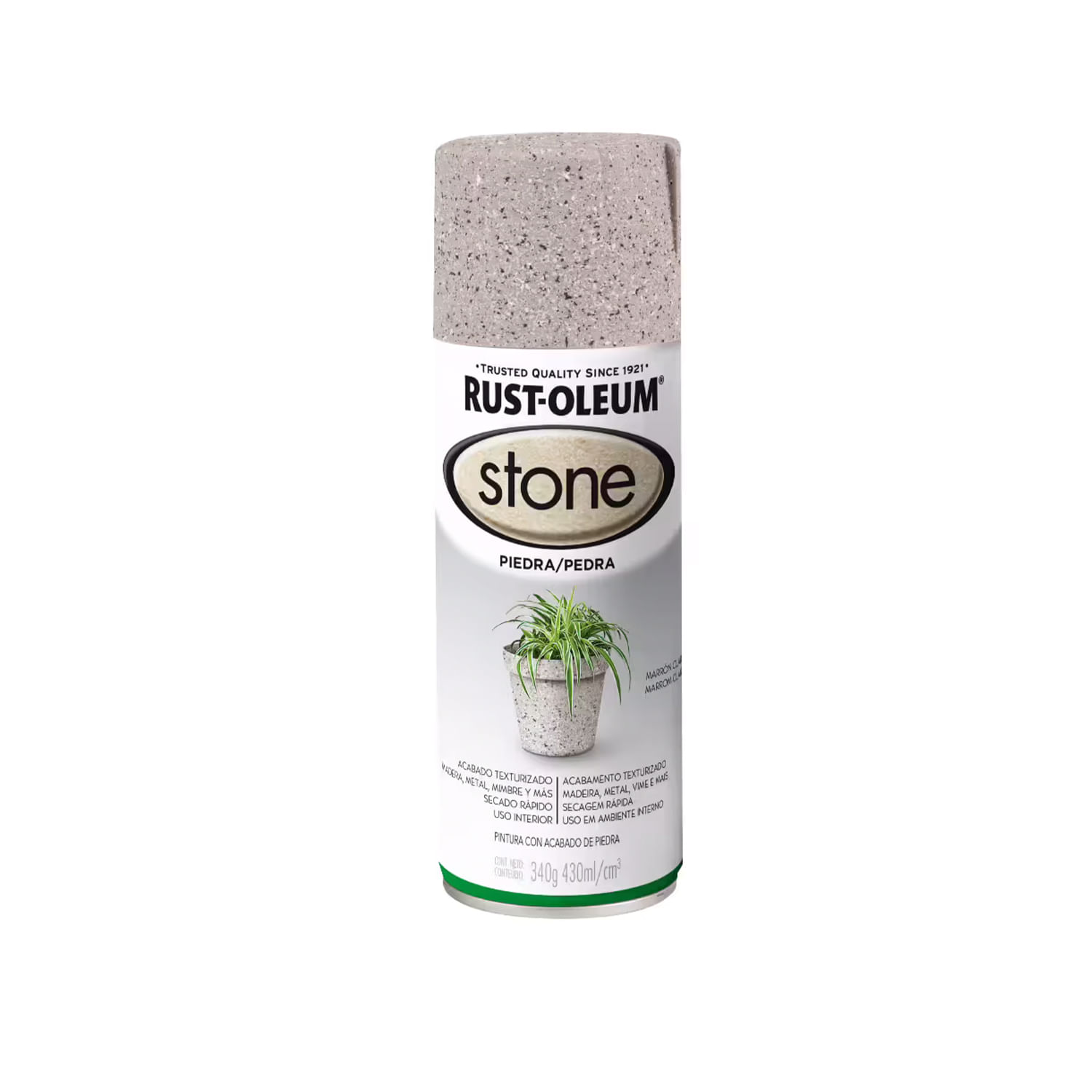 Pintura en Spray Acabado Piedra Marrón Claro Texturado 340 g - Isesa.cl