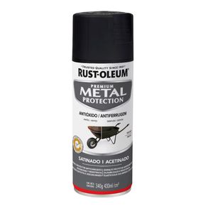 Pintura en Spray Metal Protection Anticorrosivo Negro Satinado 340 g