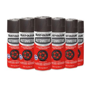 Pack 6 Unidades Pintura en Spray Automotive para Llantas/Rines Grafito Satinado 312 g