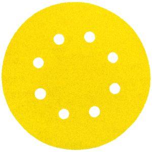 Disco Lija 5" Grano 100 (Velcro) - 8 Perf. - Madera - Siarexx (Formato de venta de 5 en 5u, el precio indicado es unitario)