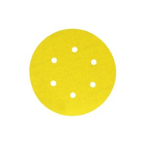 Disco Lija 6" Grano 120 (Velcro) - 6 Perf. - Madera - Siarexx (Formato de venta de 5 en 5u, el precio indicado es unitario)
