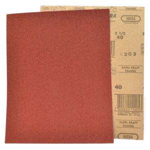 Pack 50 Lijas Papel Kraft Esmeril Grano 40